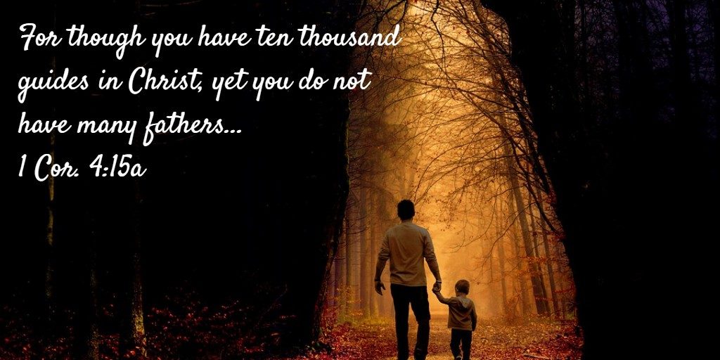 For though you have ten thousand guides in Christ, yet you do not have many fathers... 1 Cor. 4:15a (Sharing by Nathanael Stone on, My Experience Growing up in the Church Life with Spiritual Fathers and Mothers)