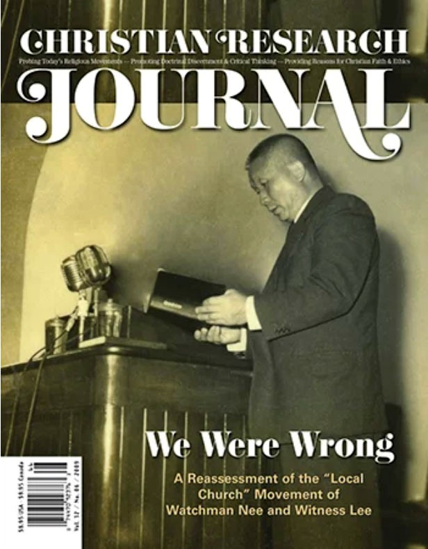 We Were Wrong - Christian Research Institute (the Christian Research Journal)